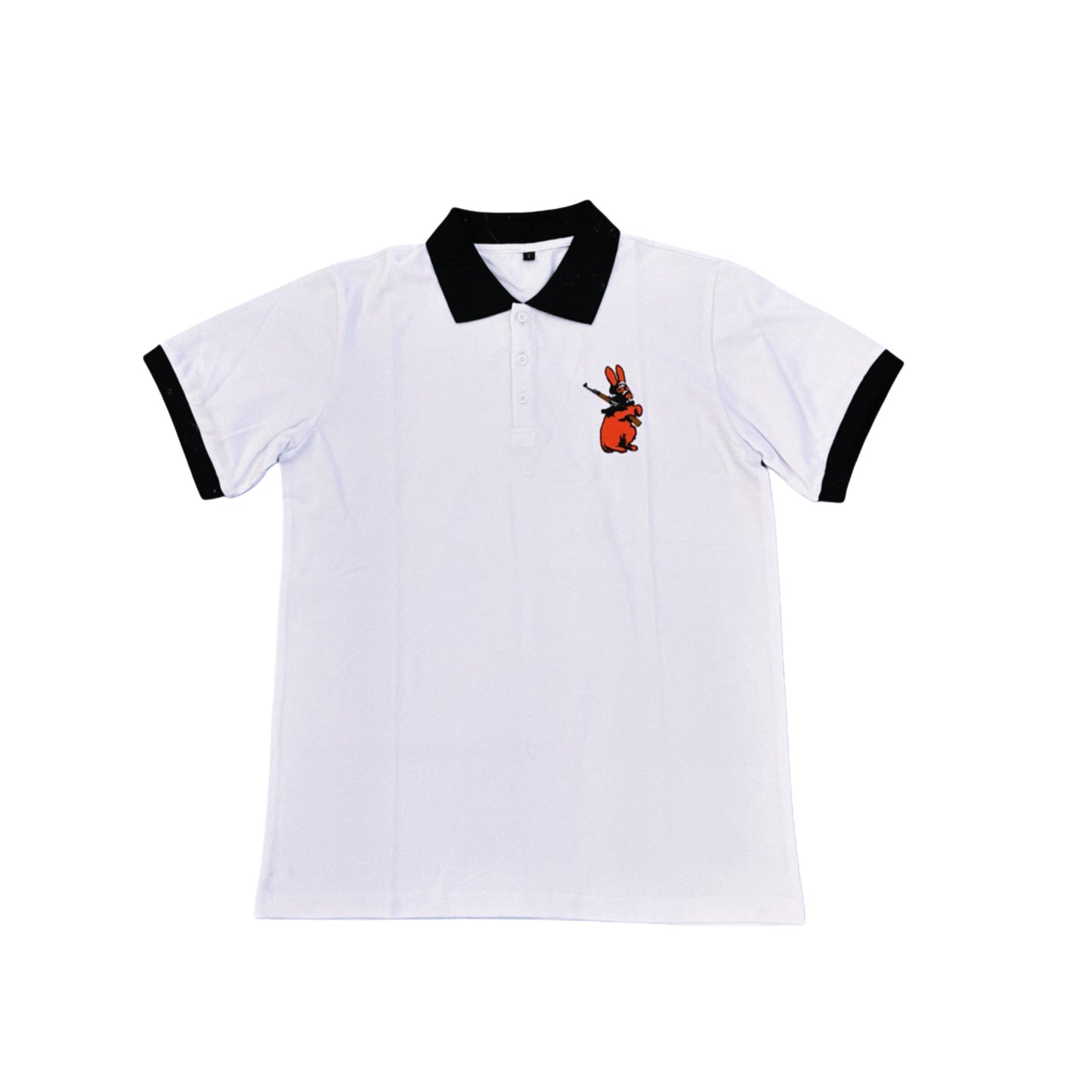 White Logo Polo